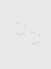 Stars Shine Hoop Earrings Clear