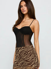 Best Idea Sheer Bodysuit Black
