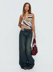 Boxie Mid Rise Wide Leg Jeans Vintage Wash