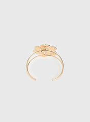 Set Adrift Flower Cuff Gold