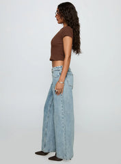 Ellanor Low Rise Straight Leg Light Blue