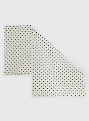 Nellie Scarf Cream Polka