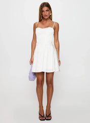 Dreams Ahead Mini Dress White
