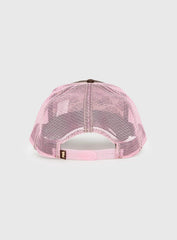 Von Dutch Staple Trucker Hat Brown Pink