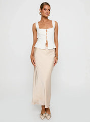 The Charmaine Maxi Skirt Cream