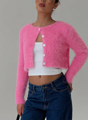 Just A Girl Cardigan Pink