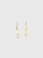 Elizabette Shell Earrings White