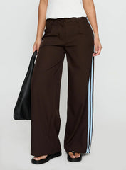 Wendi Tipping Suit Pant Brown Blue