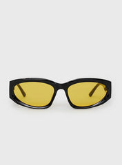 Buchan Sunglasses Black Yellow