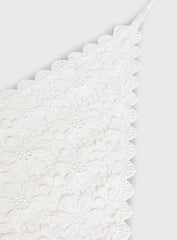 Pinot Lace Hair Scarf White
