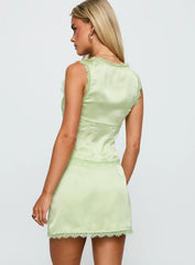 Mavie Satin Set Green