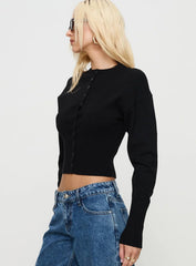 Head In The Clouds Cardigan Onyx
