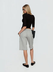 Kether Longline Basketball Studs Short Grey Marle
