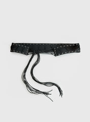 Yeva Tassel Belt Black
