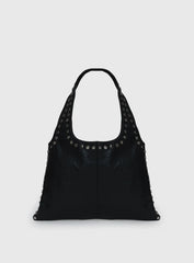 Tell The Truth Studded Bag Black Silver