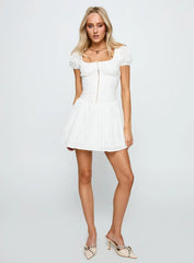 Lethia Corset Mini Dress White