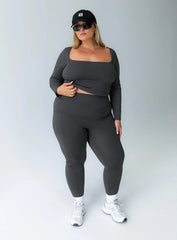 Unstoppable Activewear 7 8 Leggings Grey Curve