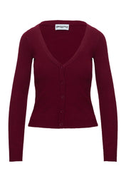 York Cardigan Cherry Red