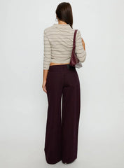 Supercut Low Rise Baggy Pleat Jeans Currant