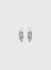 Aster Layered Hoops Silver