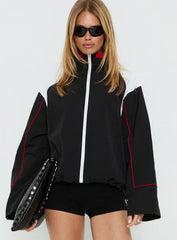 Shoreline Windbreaker Noir White