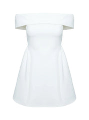 Main Character Strapless Mini Dress White