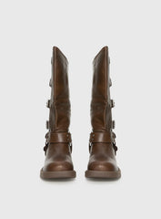 Buckle Down Boots Brown