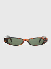 Bowery Slim Sunglasses Tort Green