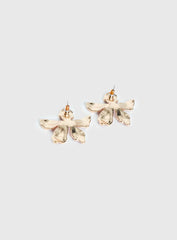 Ysabelle Flower Earrings Pink Red