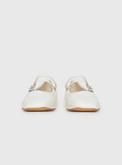 Billini Finnegan Ballet Flats Bone Patent