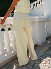 Grazia Pants Cream Blue