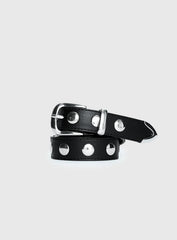 Nikoli Stud Belt Black Silver