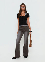 Orelie Layered Knit Top Multi