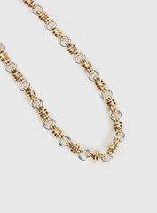 Annalie Linked Necklace Gold Silver