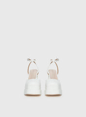 Alto Platform Heels Matte White