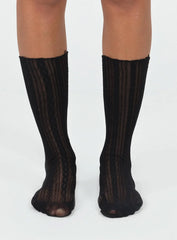Every Woman Socks Black