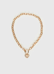 Darcee Heart Pendant Necklace Gold