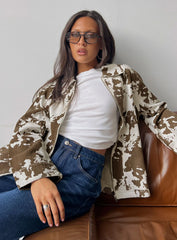 Another Life Zip Through Jacket Cow