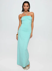 A Vision Hardware Detail Maxi Dress Blue