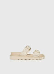 Roxxie Sandals Beige Linen