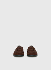 Therapy Albert Faux Suede Loafers Brown