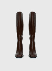 Renzo Knee High Boots Brown