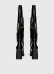 Vesper Knee High Boots Black