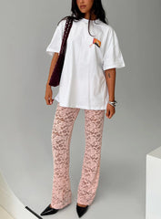 Peru Lace Pants Pink
