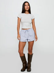 Nautique Drawstring Shorts Blue Stripe