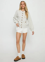 Dorah Boxy Cardigan Grey