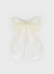 Emorie Hair Bow White