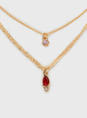 Rosen Necklace Pack Gold Red
