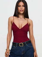 Merril Bodysuit Maroon