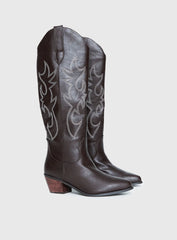 Billini Urson Boots Chocolate White